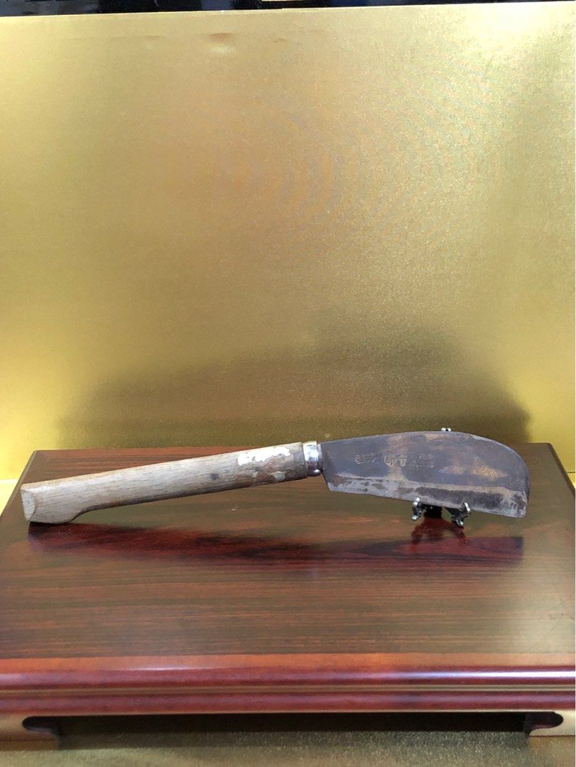 Vintage Japanese cutlery Jigata or Azuma Nata Hatchet with Signature