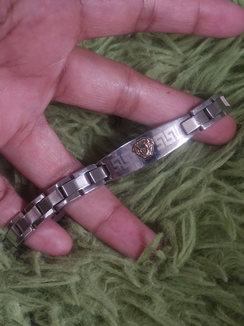 Vintage Versace Medusa Gold Bracelet Stainless Steel