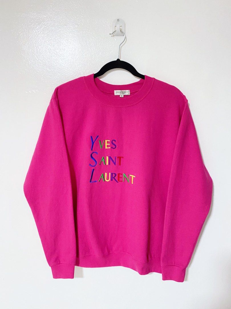Pink ysl discount sweatshirt