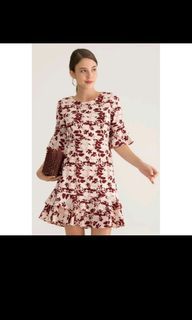 Yacht 21 Ginnette Ruffle Midi Dress