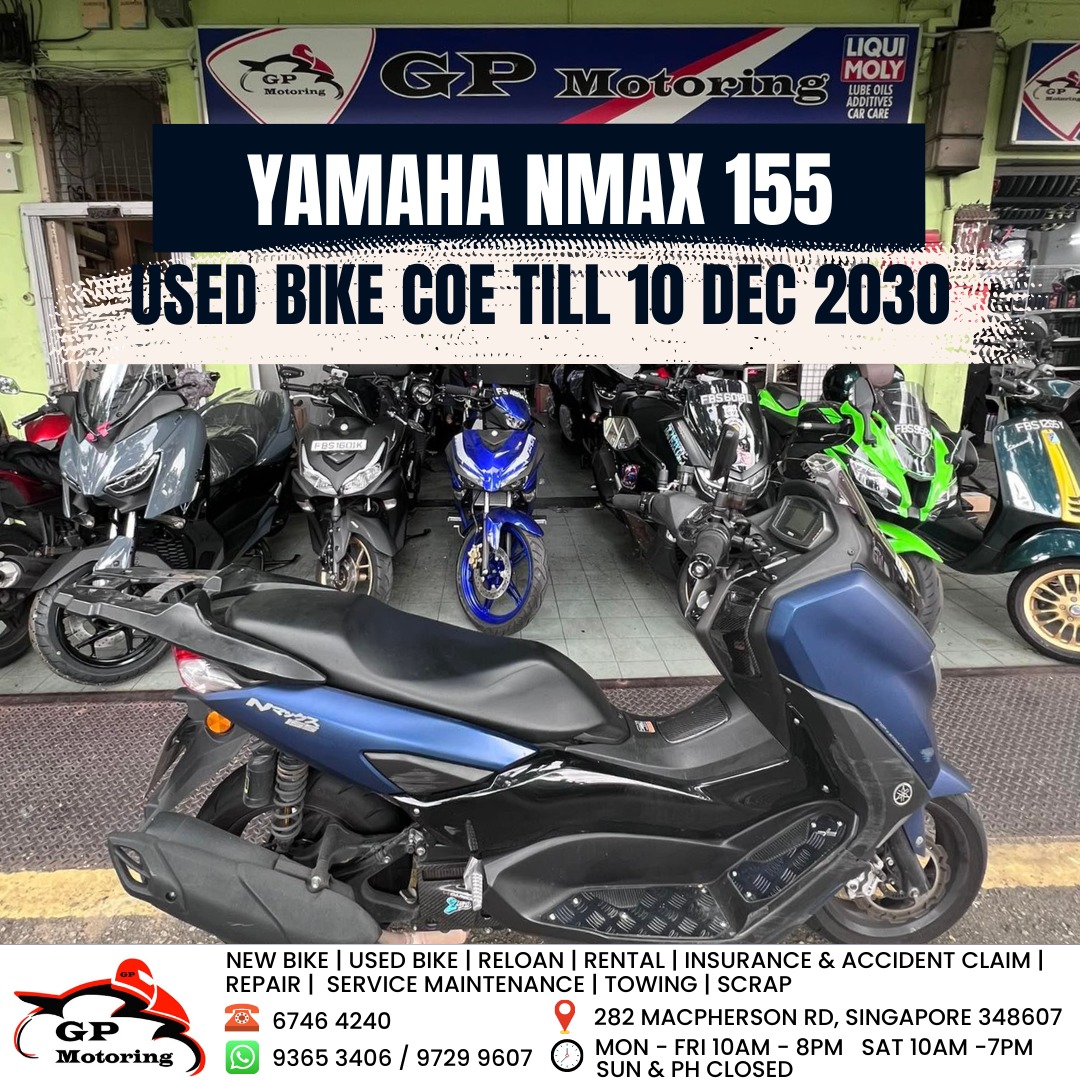 Yamaha Nmax 155 Used Bike, Motorcycles, Motorcycles for Sale, Class 2B on  Carousell