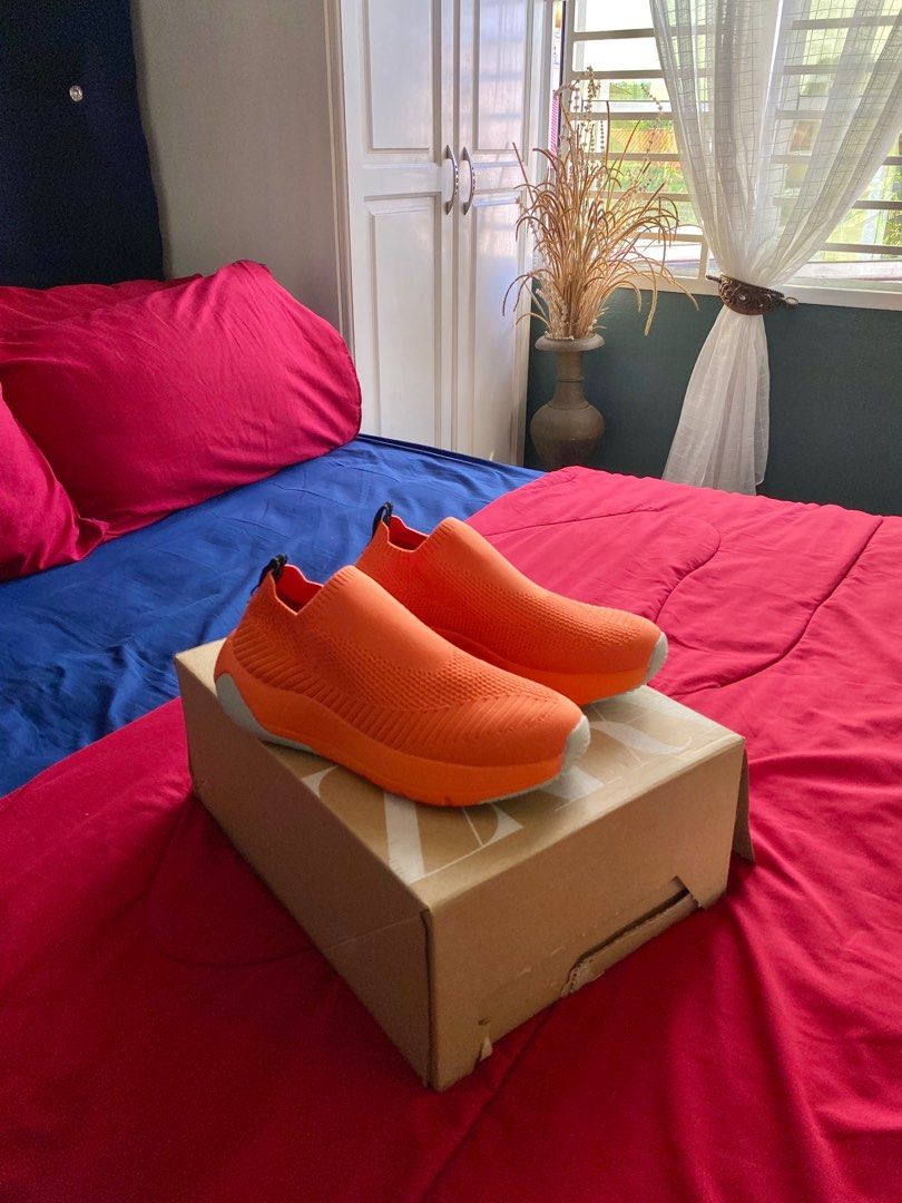Fabric sneakers zara discount