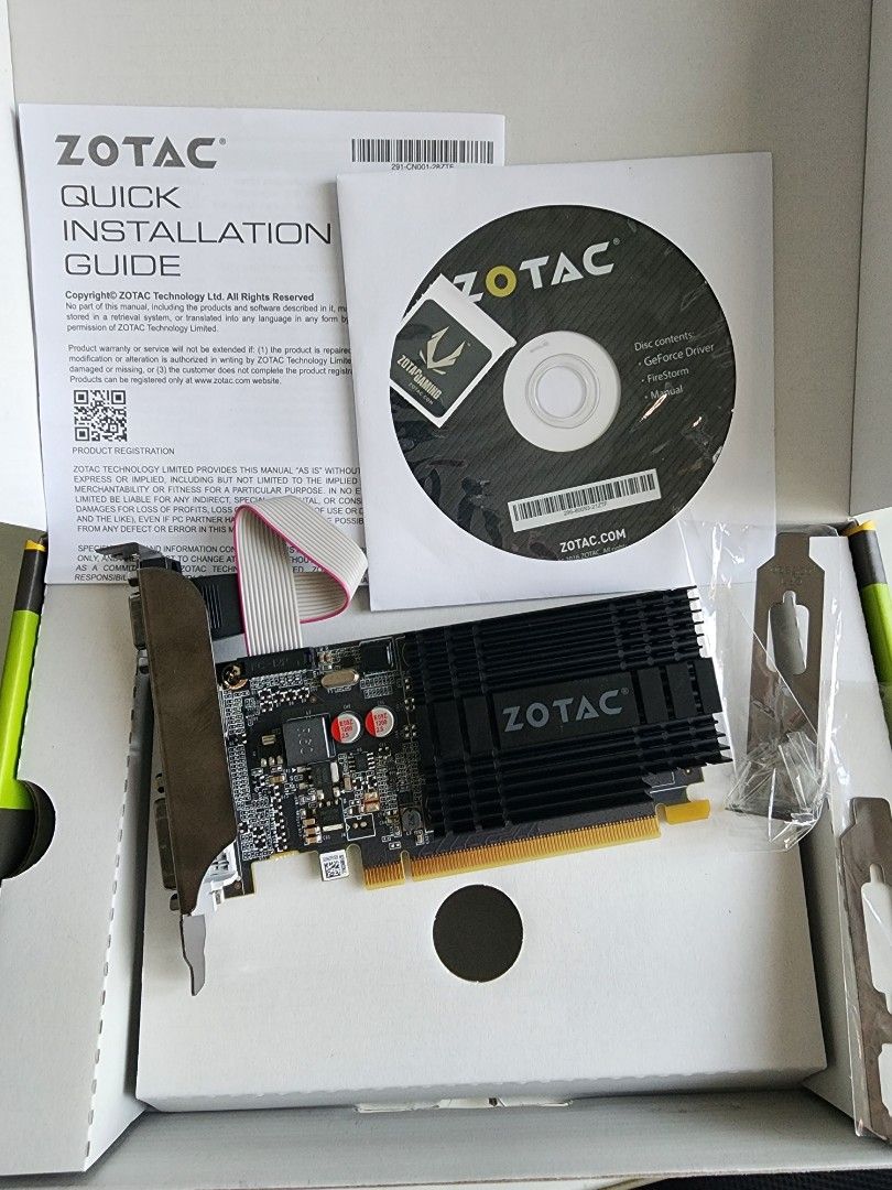 Graphics Card Zotac Geforce Gt710 Zotac GT 710 1GB ZT-71301-20L