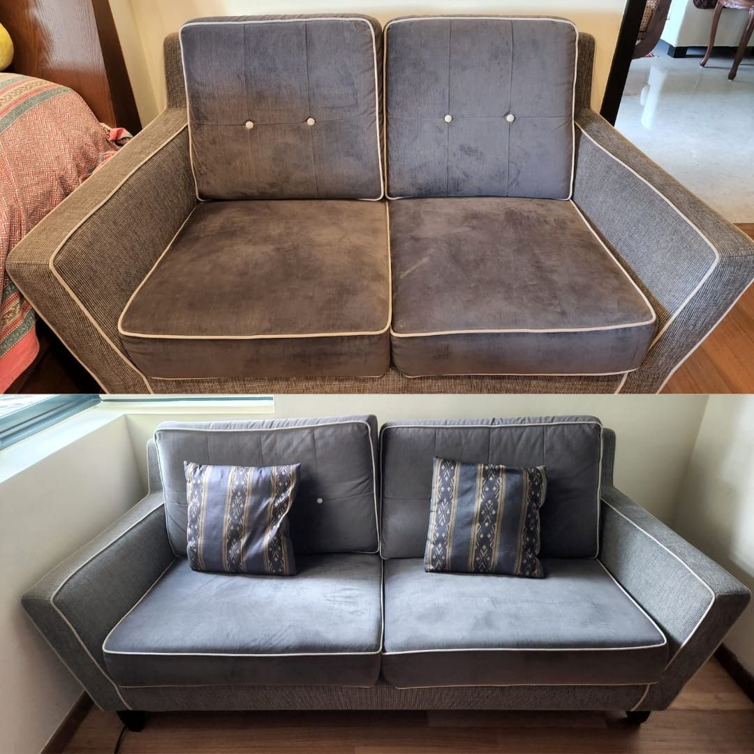 3 seater + 2 seater Harvey Norman Sofa Set, Furniture & Home Living