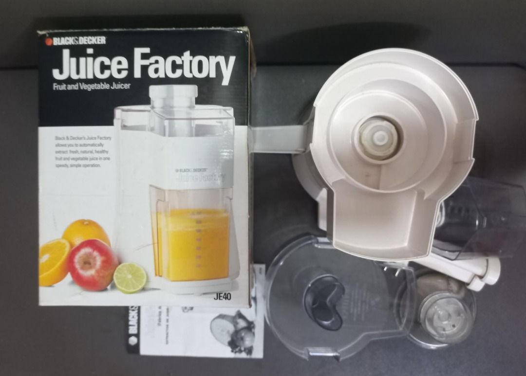 Fruit & vegetable juicer Juice Factory from Black & Decker, TV & Home