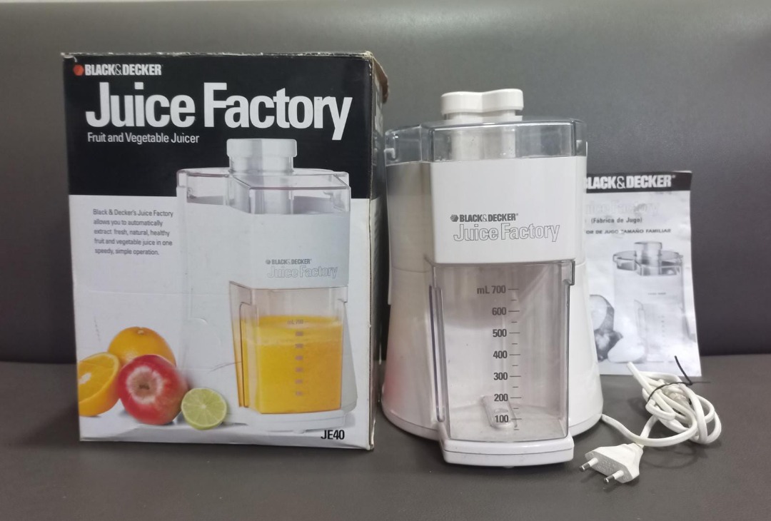 Fruit & vegetable juicer Juice Factory from Black & Decker, TV & Home
