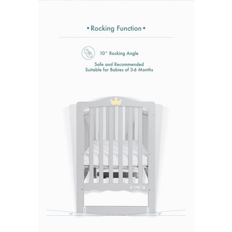 7-in-1 Convertible Baby Cot with Rocker, Babies & Kids, Baby Nursery ...