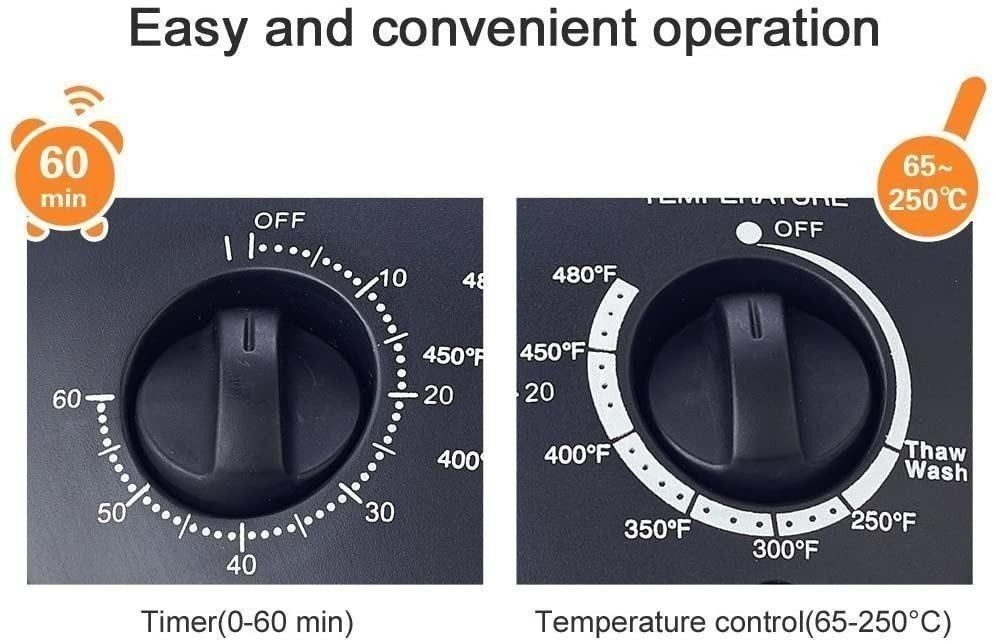 Hometech 12 Quart 1200W Halogen Convection Countertop Oven (Matt