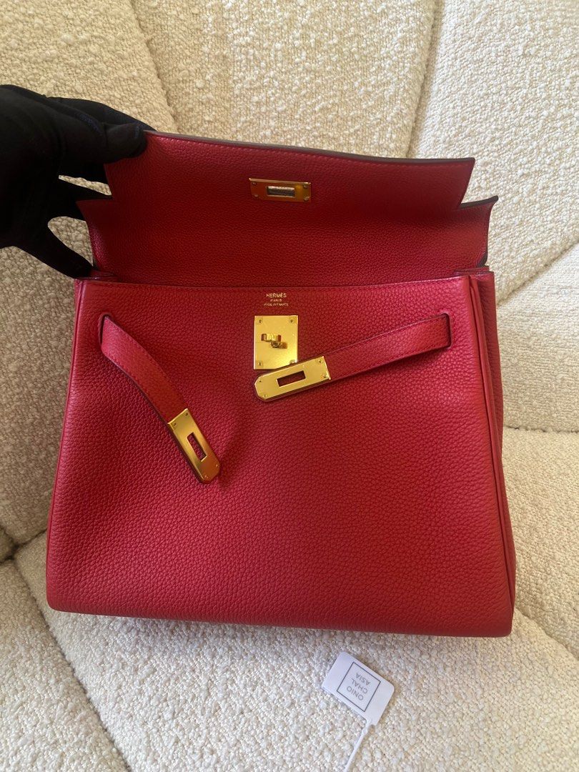 Hermès Kelly 25 Rouge Casaque Bag – Iconics Preloved Luxury