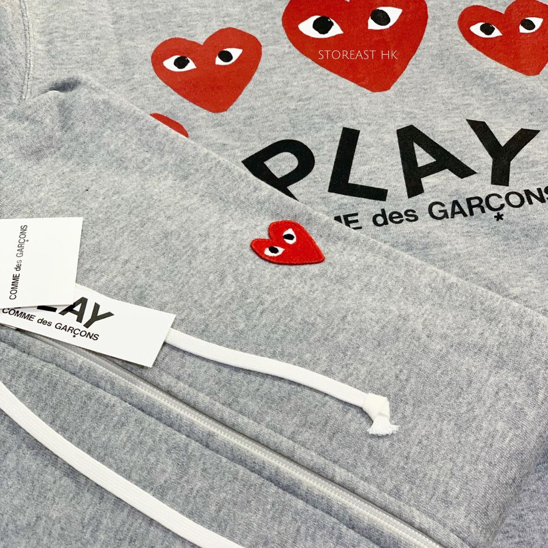 日本川久保玲PLAY COMME des GARÇONS Zip Hoodie (Made In Japan????????) CDG, 男裝,  外套及戶外衣服- Carousell