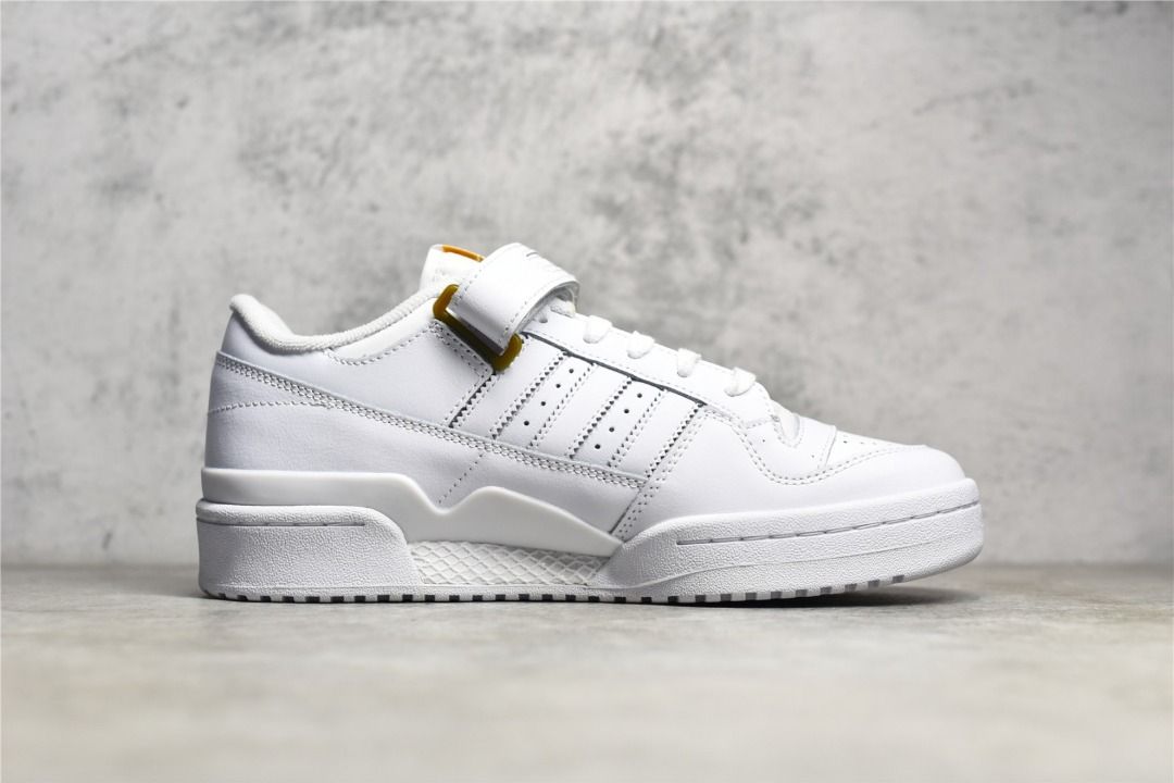 White and gold top shoes