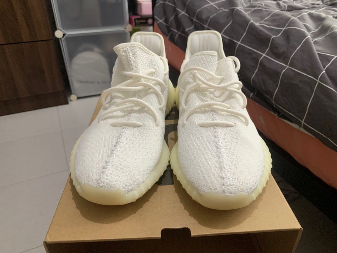 Adidas Yeezy 350 (Cream White), Men's Fashion, Footwear, Sneakers on  Carousell