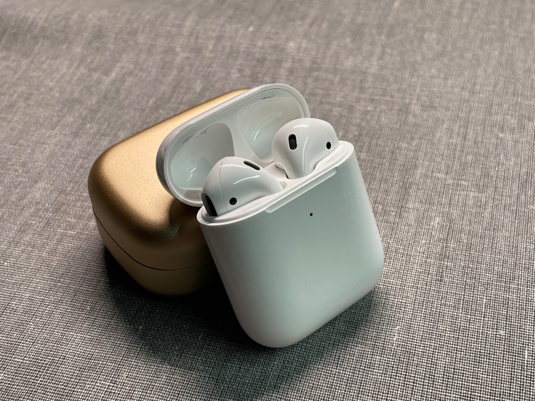 Airpods 2 wireless charging, Audio, Earphones on Carousell