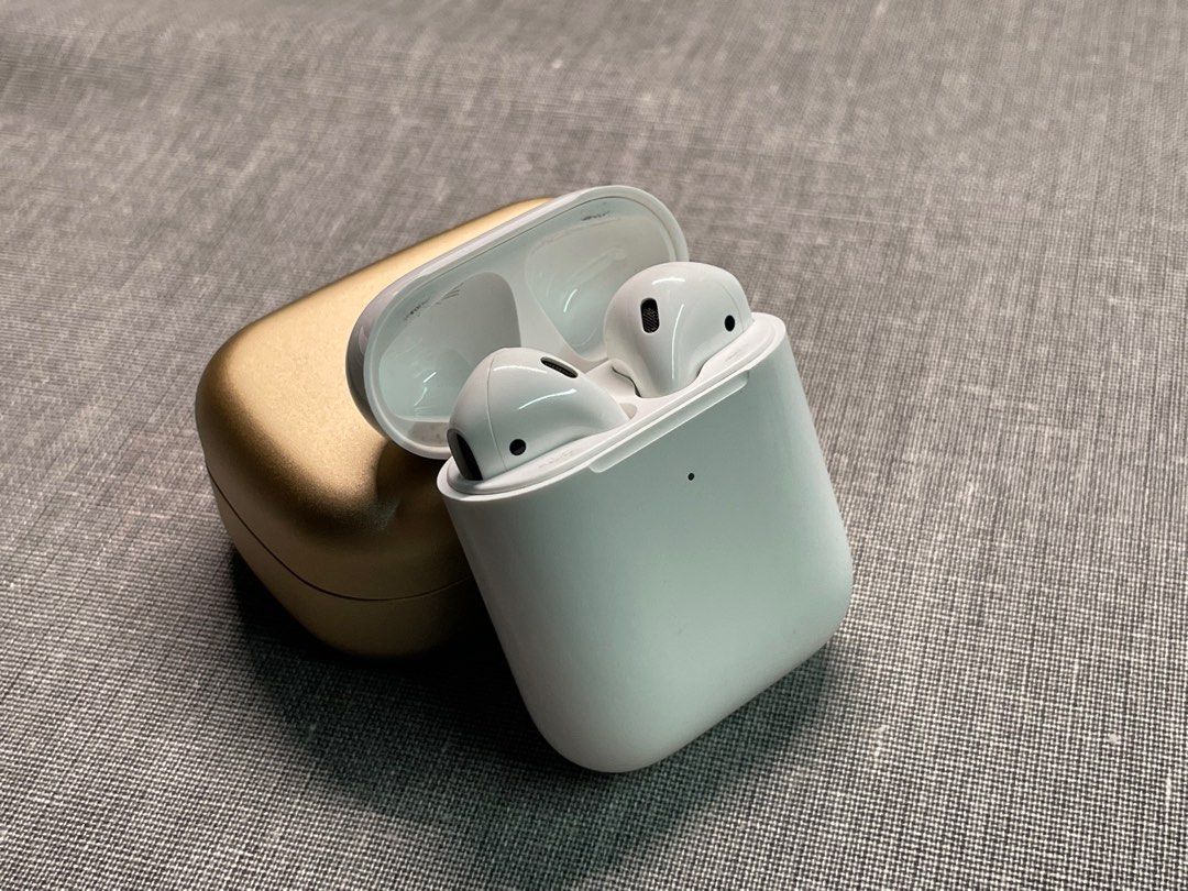 Airpods 2 wireless charging, Audio, Earphones on Carousell