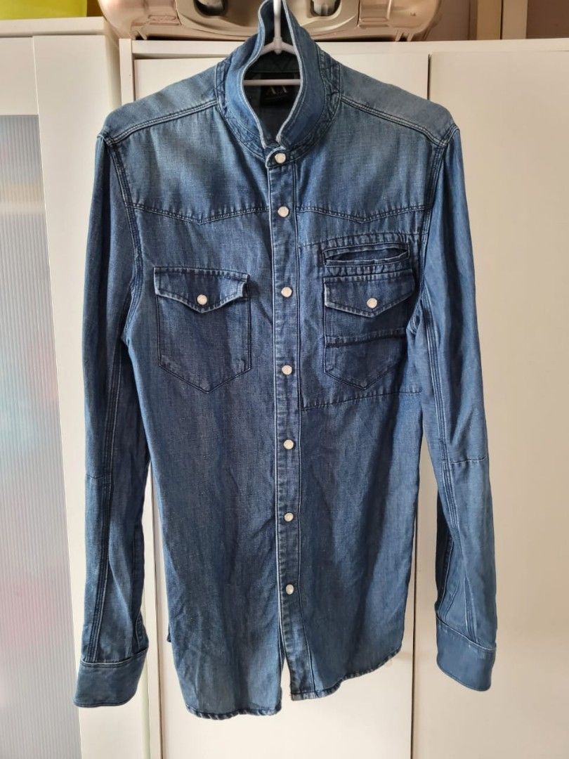 Armani exchange denim shirt top