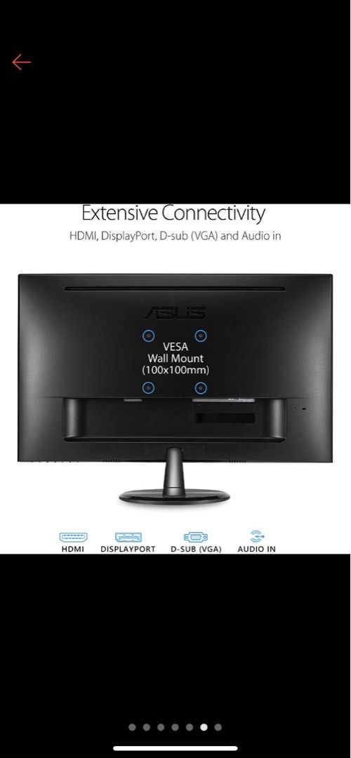 Asus Gaming Monitor 23.8 VP249QGR FHD IPS 1ms 144Hz ELMB Adaptive Sync