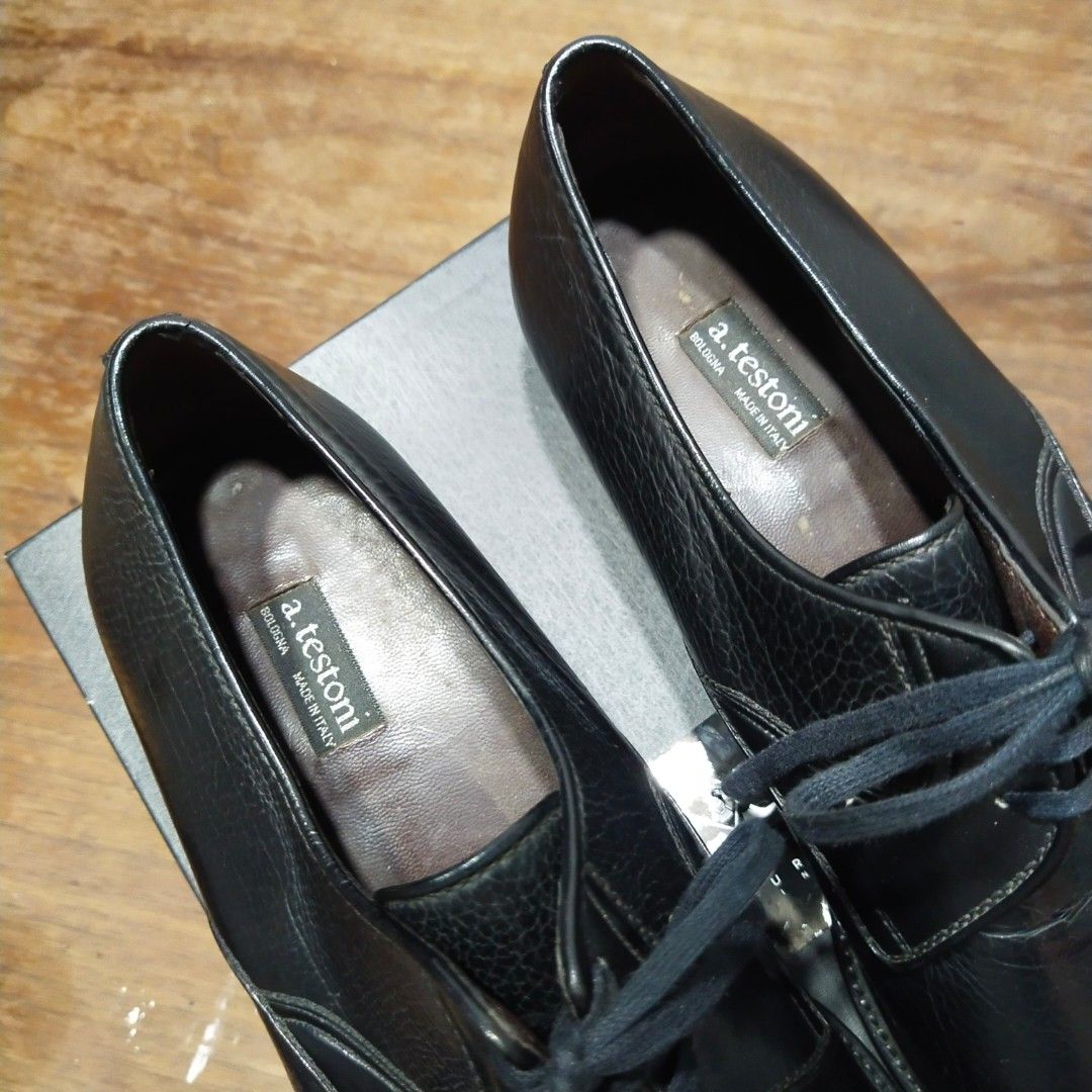 A.Testoni Black Label Edition Captoe Derby 8US, Men's Fashion ...