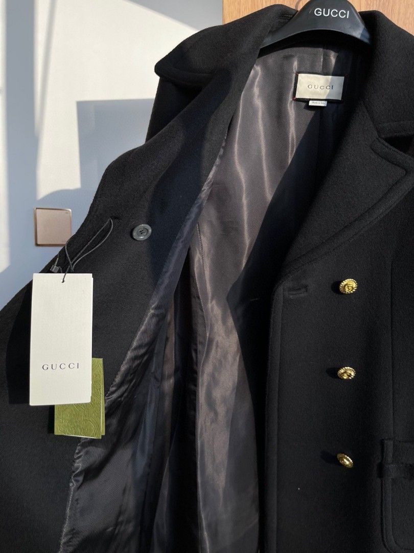 Gucci double cheap breasted coat