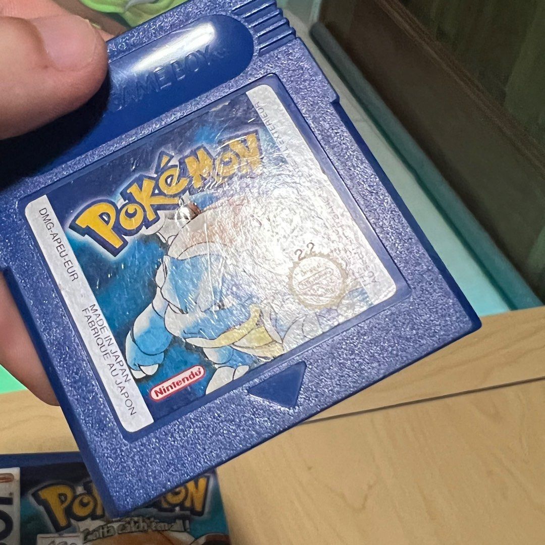 Authentic Pokémon Blue version for Nintendo Gameboy, Video Gaming