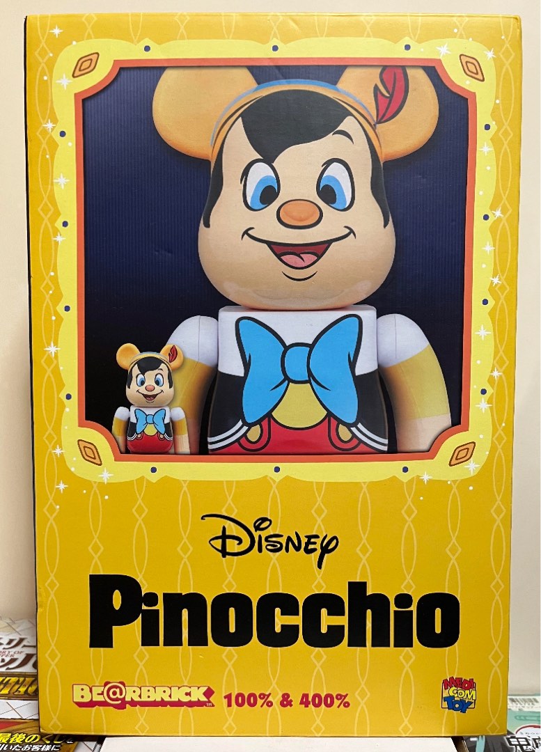 🔴⚠️SALE⚠️Be@rbrick 木偶奇遇記Pinocchio 400% & 100% 小木偶皮諾