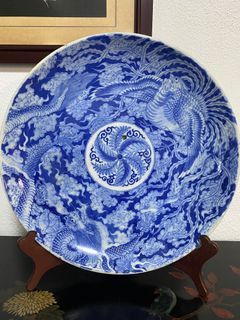 Blue & White Porcelain Display plate