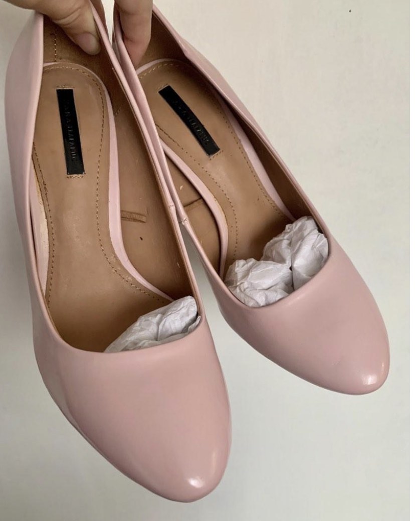 blush mid heels
