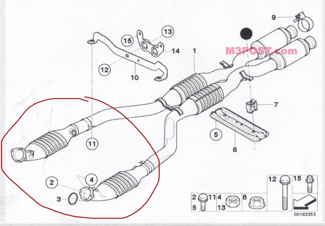 BMW M3 E90/92/93 Original Catalytic Converter, Car Accessories