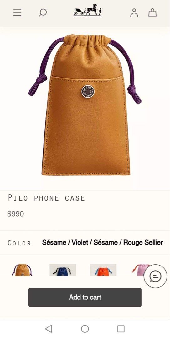 Hermès - Pilo Phone Case