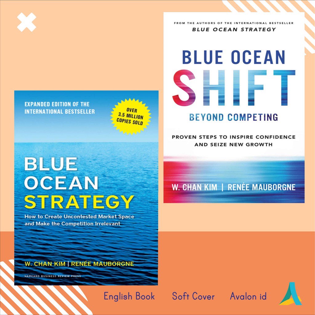 Book (English) Blue Ocean Strategy & Blue Ocean Shift W Chan Kim Renee