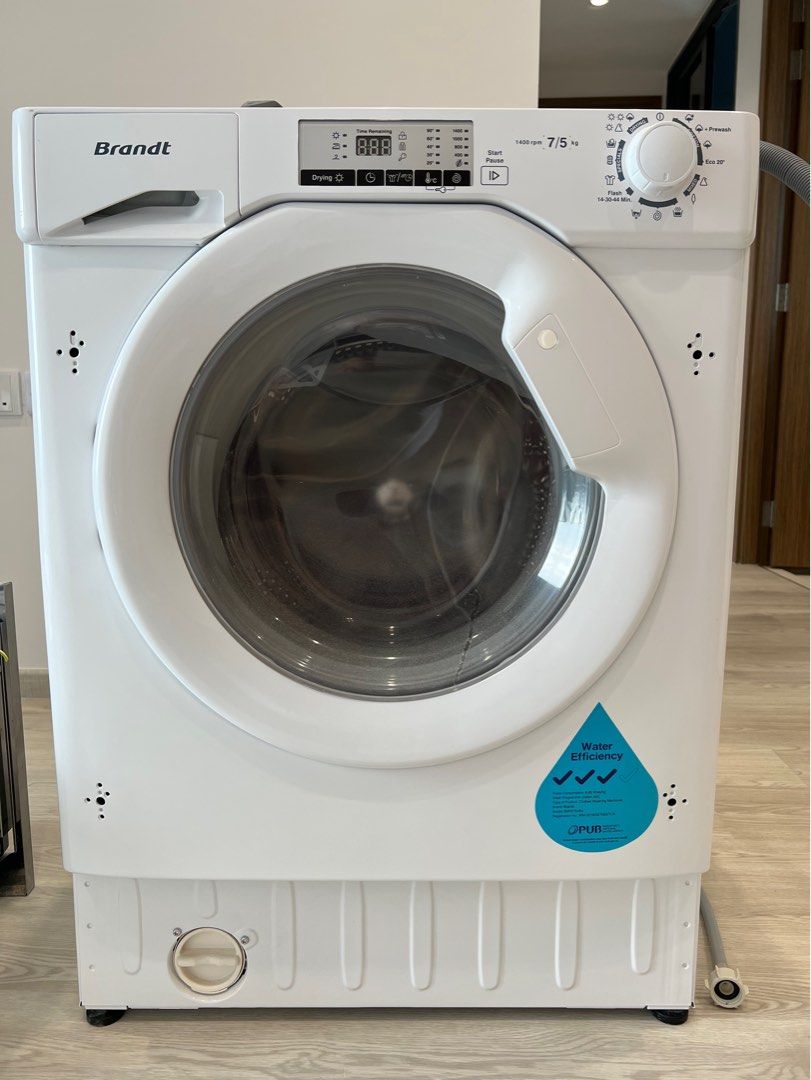 Brand New Brandt 7/5kg Fully Integrated Front Load Washer Dryer