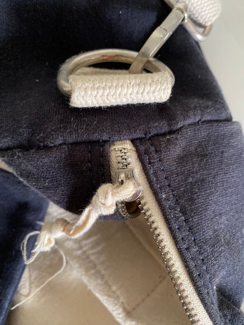 Brandy Melville USA Flag Navy Blue Duffle Camp Bag, Women's Fashion