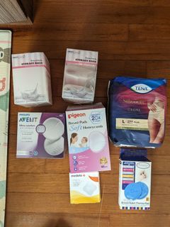 Breastmilk Storage Bags, breast pads, cooling pads