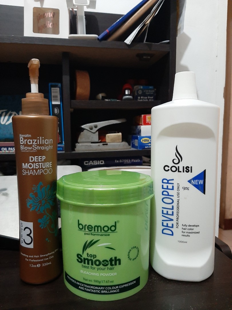Bremod Bleach, Colisi Developer & Keratin Brazilian Deep Moisture