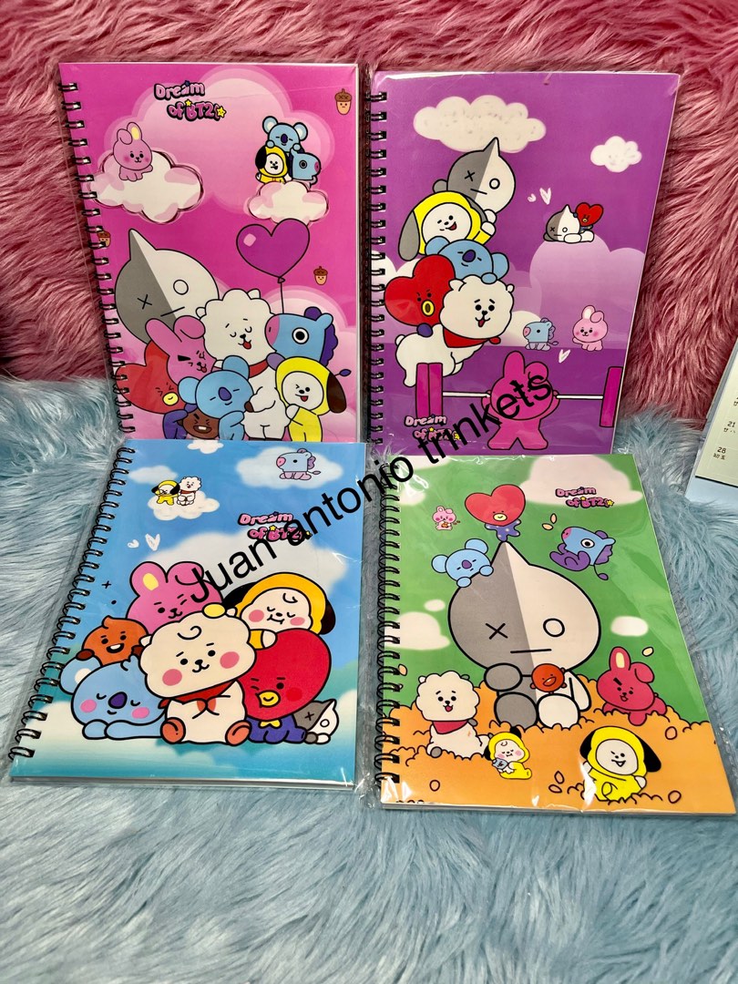 BT21 Spiral Lined A5 slim Notebook, Hobbies & Toys, Stationary & Craft ...