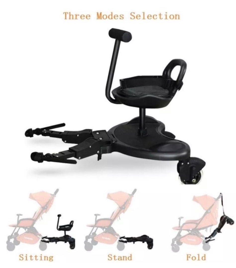 Buggy board with seat stroller extension, Babies & Kids, Going Out