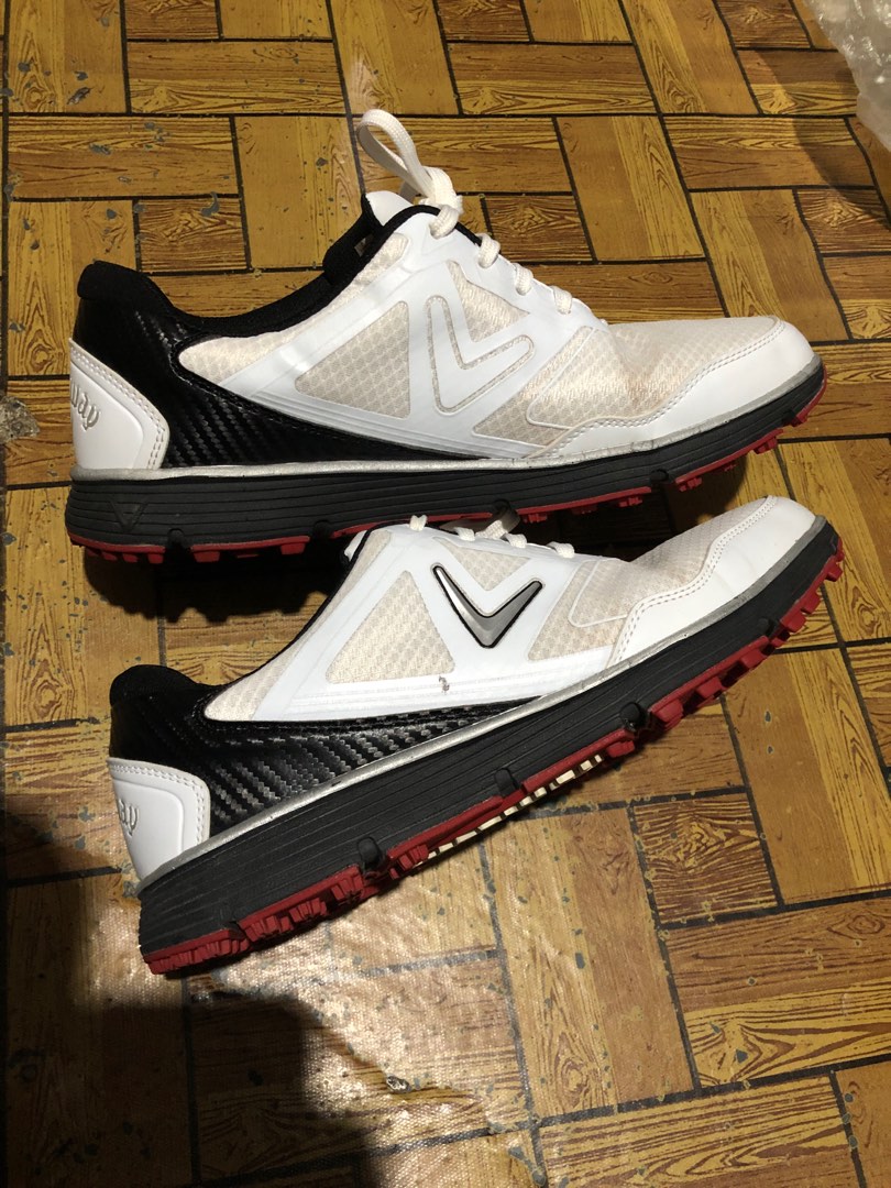 Callaway Balboa Vent Golf Men s Shoes Light Weight White Black Red 10.5 US M
