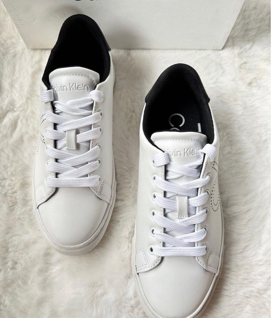 calvin klein silver sneakers