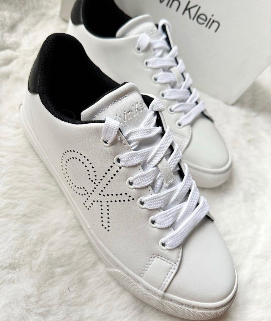 calvin klein silver sneakers