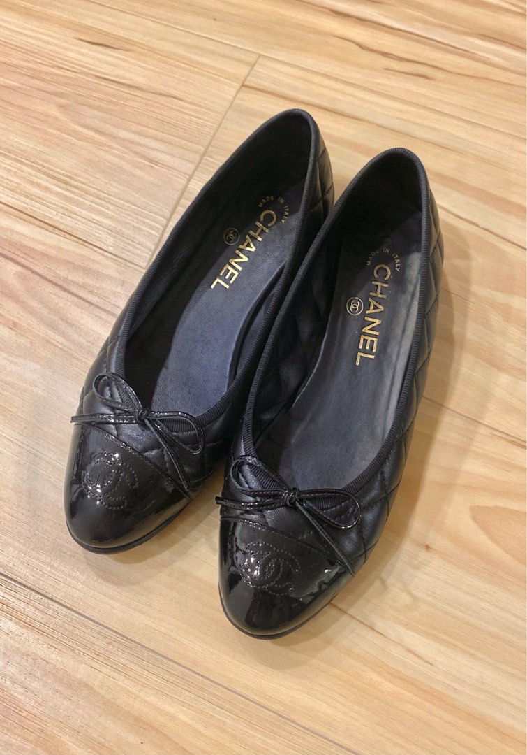 quilted chanel flats