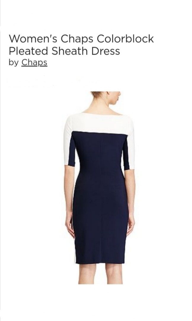 Chaps colorblock hotsell sheath dress