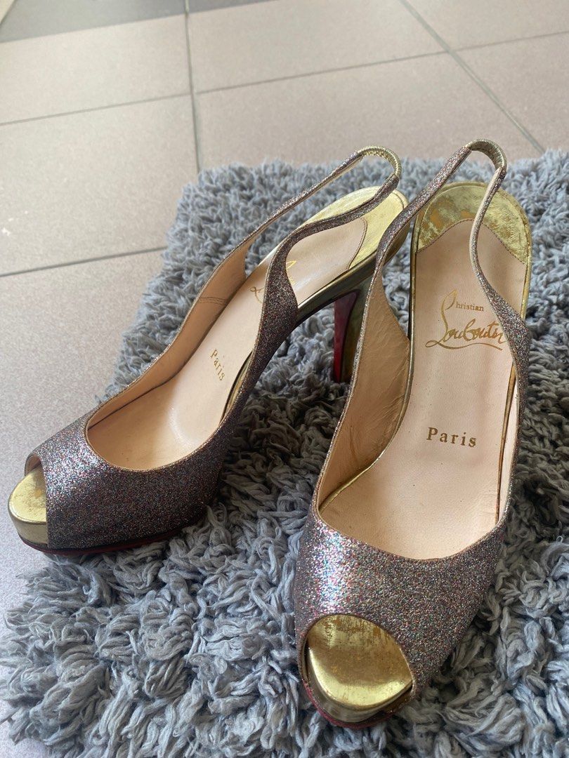 Christian Louboutin Glitter High Heels Women s Fashion Footwear