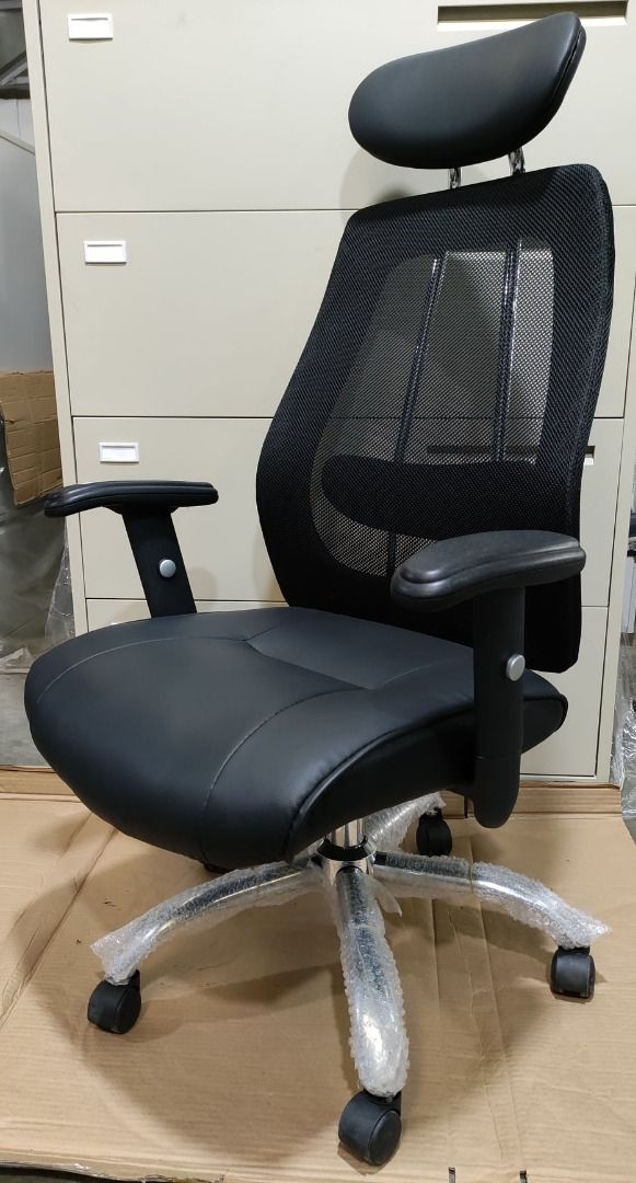 Clerical Mesh Chair with Arm rest Gas Lift, Chrome Legs, Furniture