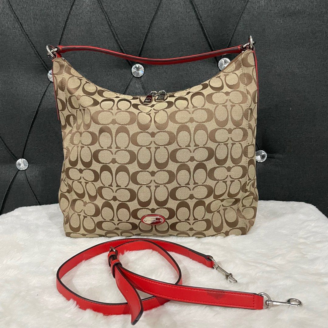 Coach Celeste Convertible Hobo Khaki Luxury Bags Wallets on