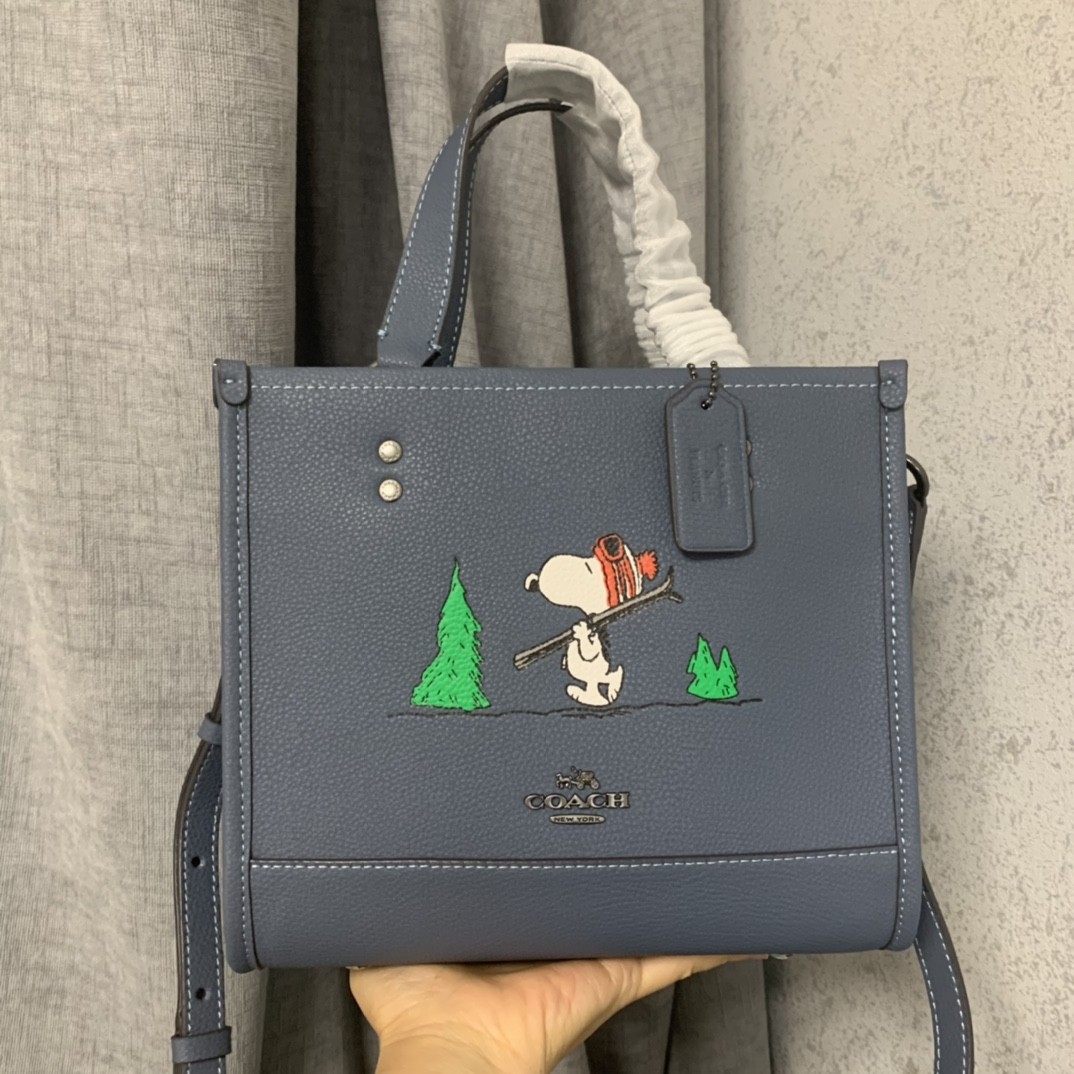 Coach Dempsey 22 tote X snoopy, Women's Fashion, Bags & Wallets, Tote Bags  on Carousell