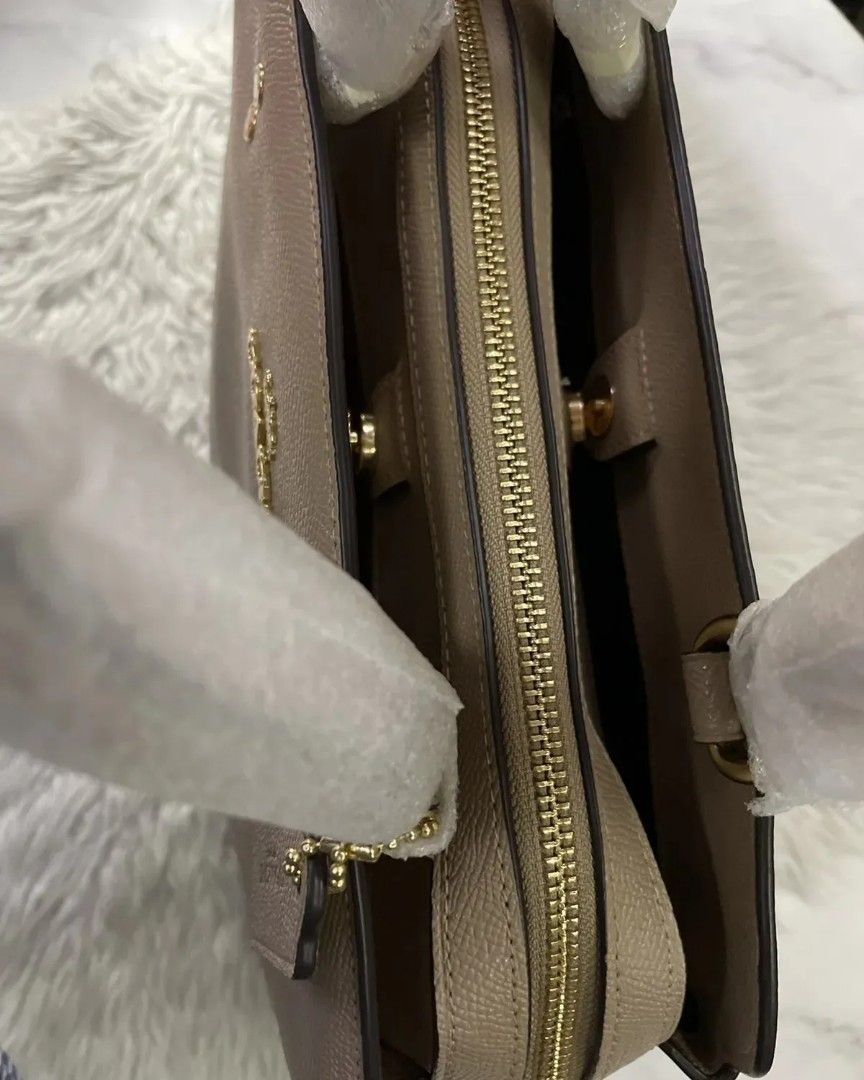 Coach Large Lillie Carryall in Taupe, Luxury, Bags & Wallets on Carousell