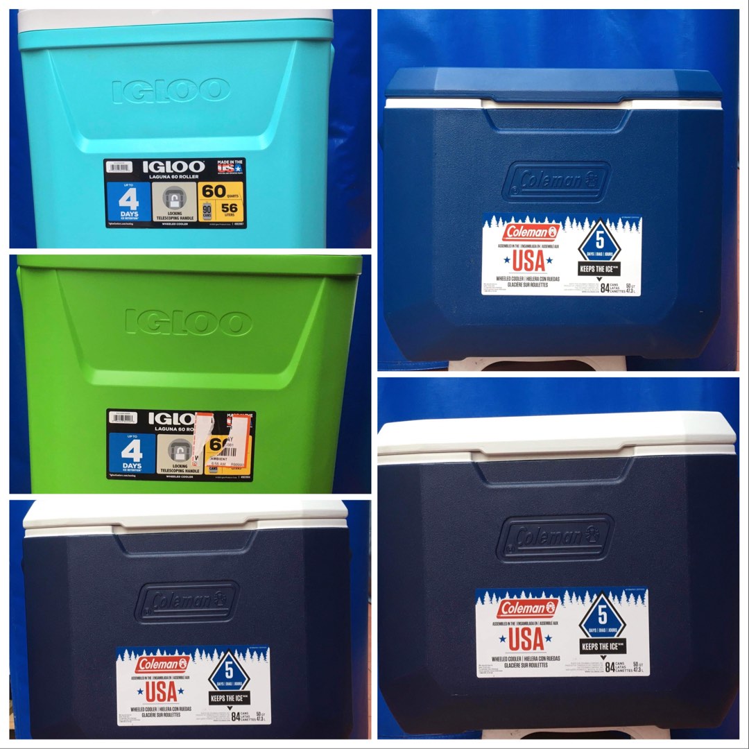 COLEMAN & IGLOO COOLER, Furniture & Home Living, Home Improvement