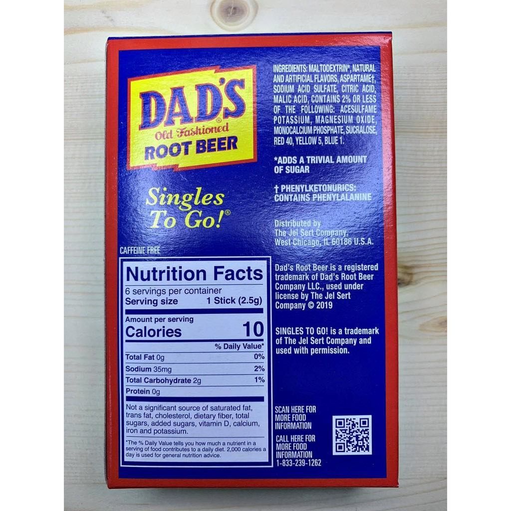 Dad's Old Fashioned Root Beer Zero Sugar Drink Mix sugar free