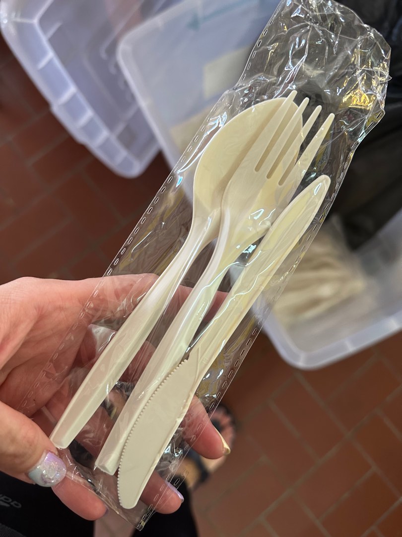 Degradable Utensil Set (packed), Furniture & Home Living, Kitchenware