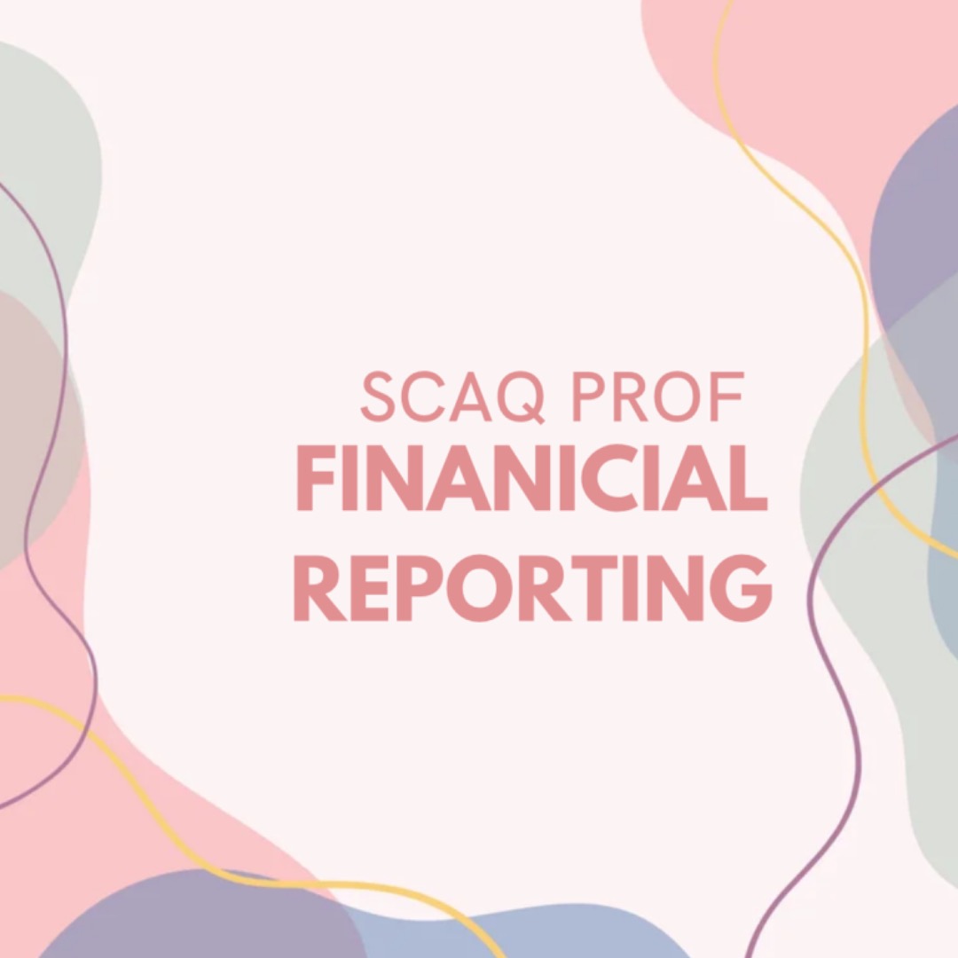 [DISTINCTION] SCAQ SQP professional financial reporting exam revision ...