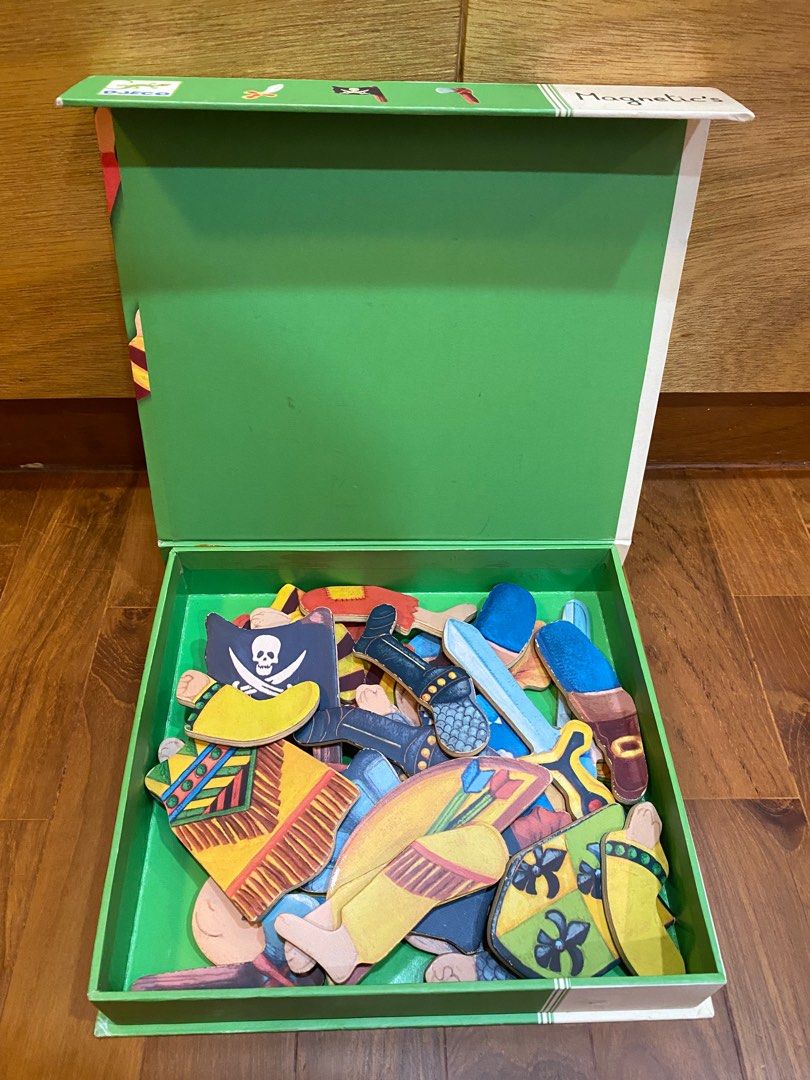 DJECO Wooden-Magnetic Figures, Hobbies & Toys, Toys & Games on Carousell